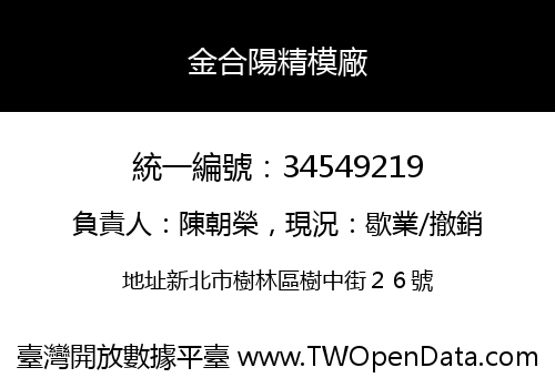 金合陽精模廠