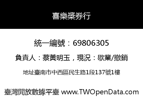 喜樂槳券行