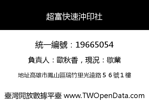 超富快速沖印社