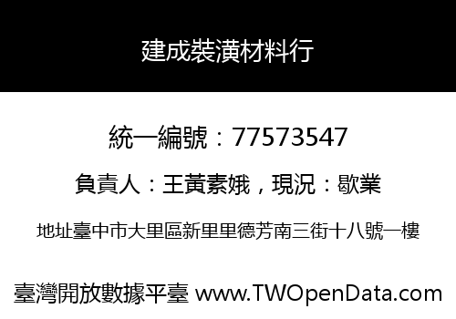 建成裝潢材料行
