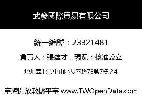 武彥國際貿易有限公司
