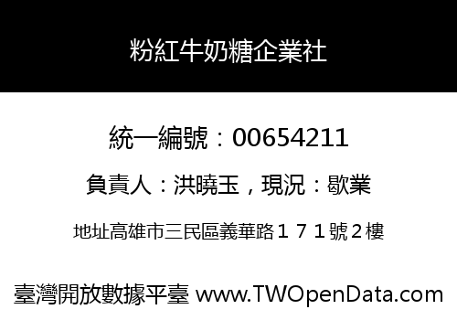 粉紅牛奶糖企業社