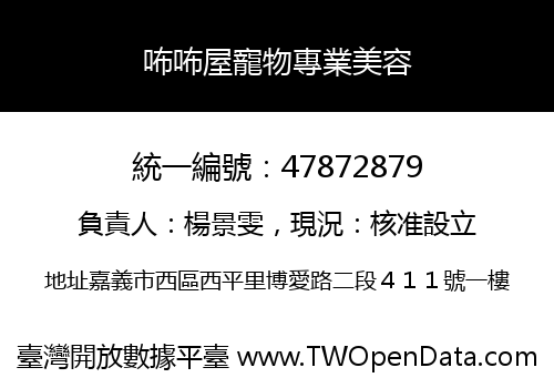 咘咘屋寵物專業美容