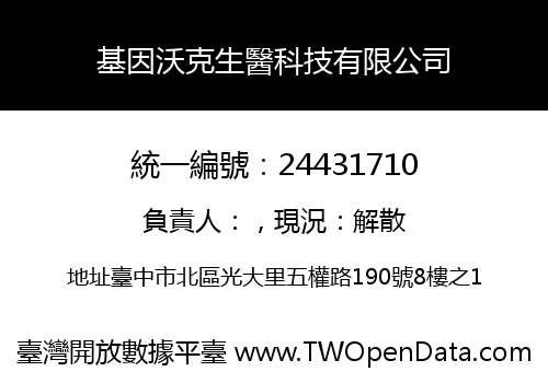 基因沃克生醫科技有限公司