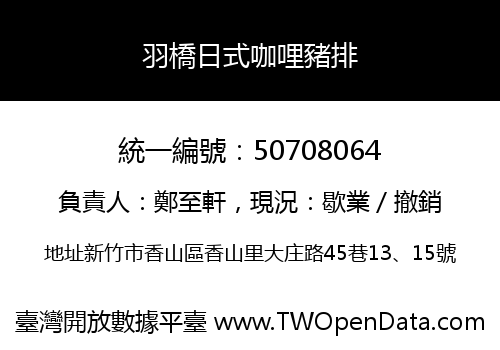 羽橋日式咖哩豬排