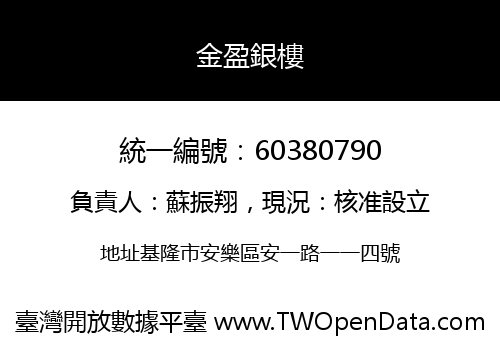 金盈銀樓
