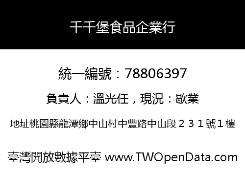 千千堡食品企業行
