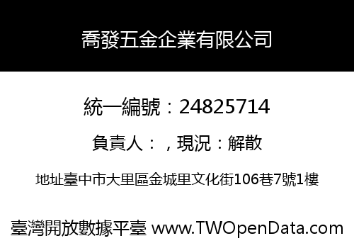 喬發五金企業有限公司