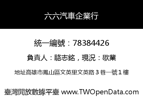 六六汽車企業行