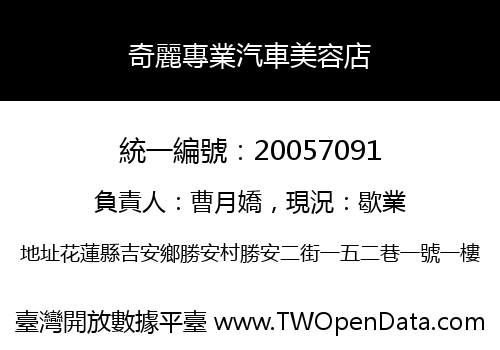 奇麗專業汽車美容店