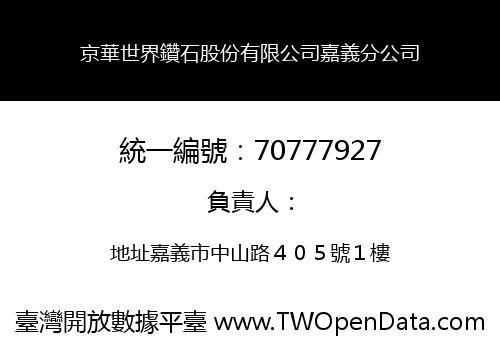 京華世界鑽石股份有限公司嘉義分公司
