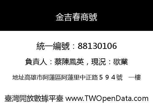 金吉春商號