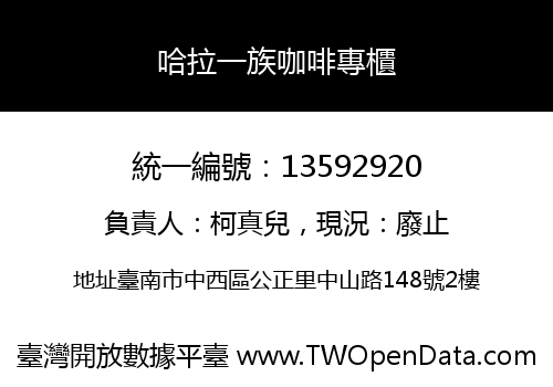哈拉一族咖啡專櫃