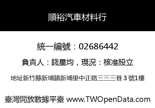 順裕汽車材料行