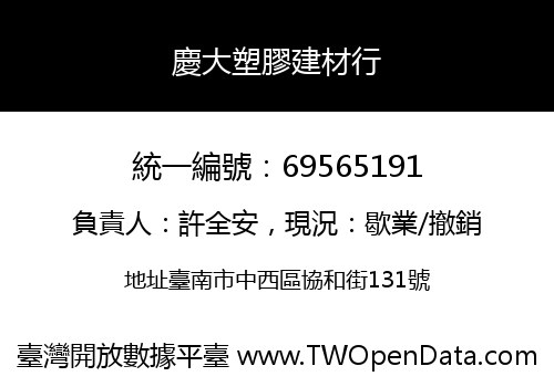 慶大塑膠建材行