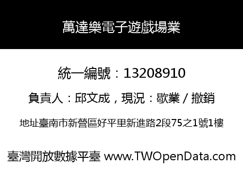萬達樂電子遊戲場業
