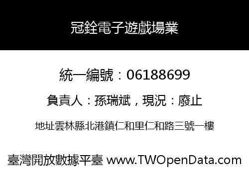 冠銓電子遊戲場業