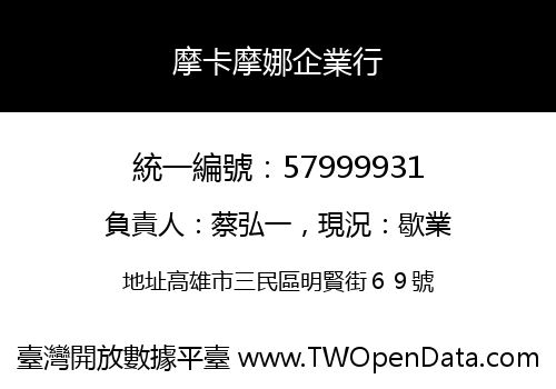 摩卡摩娜企業行