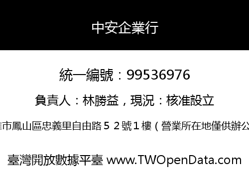 中安企業行