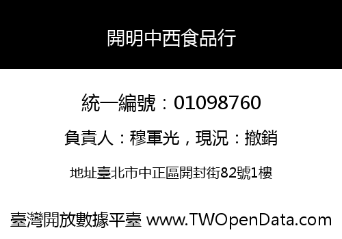 開明中西食品行