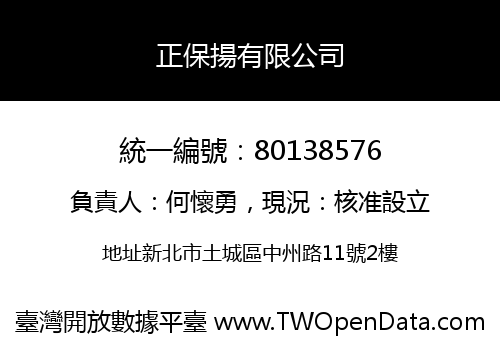 正保揚有限公司