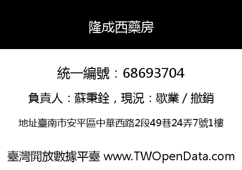 隆成西藥房