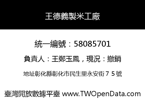 王德義製米工廠