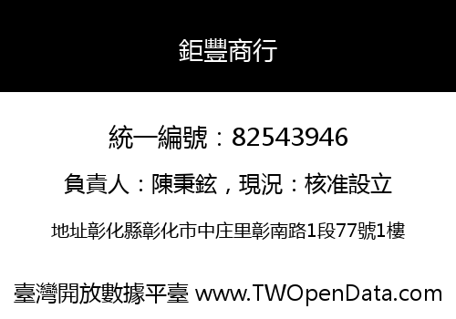 鉅豐商行