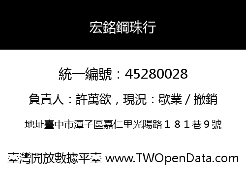 宏銘鋼珠行