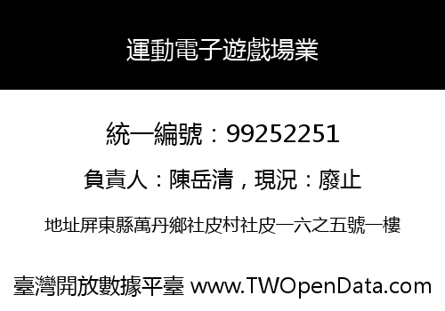 運動電子遊戲場業