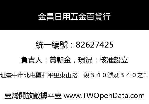 金昌日用五金百貨行