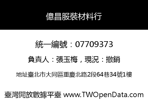 億昌服裝材料行