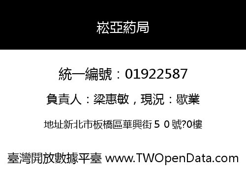 崧亞葯局