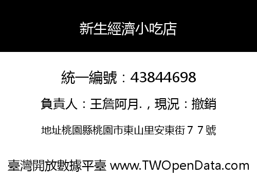 新生經濟小吃店