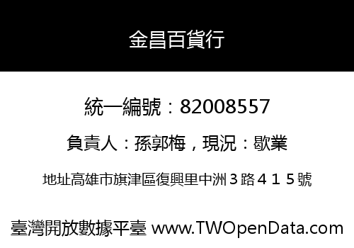 金昌百貨行