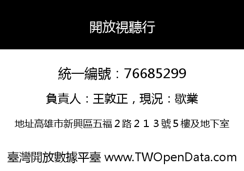 開放視聽行