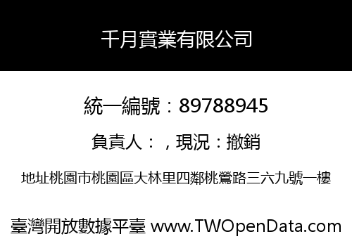 千月實業有限公司