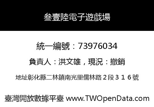 叁壹陸電子遊戲場