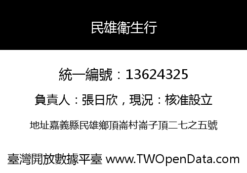 民雄衛生行