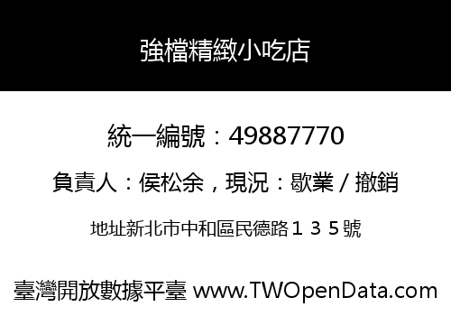 強檔精緻小吃店