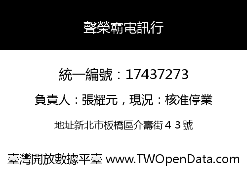 聲榮霸電訊行