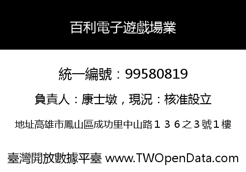 百利電子遊戲場業