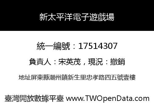 新太平洋電子遊戲場