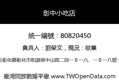 彰中小吃店