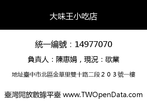 大味王小吃店