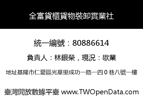 全富貨櫃貨物裝卸實業社