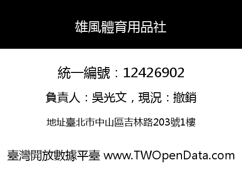 雄風體育用品社
