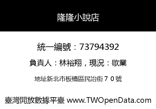 隆隆小說店