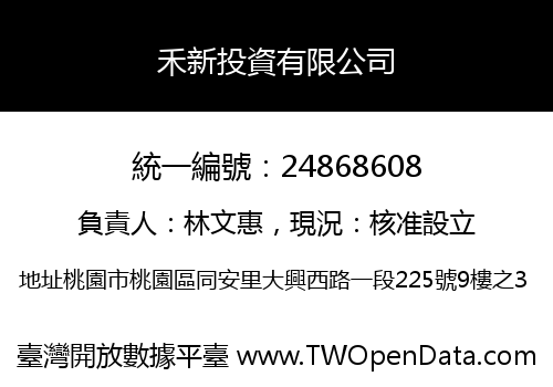 禾新投資有限公司