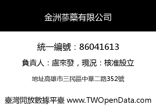金洲蔘藥有限公司